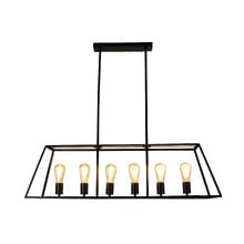 Reuten Steel 6 Light Linear Pendant